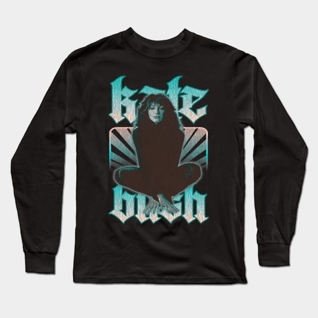 Vintage Sun Rays Kate Bush Fanart Design Long Sleeve T-Shirt by Bingung Mikir Nama Design